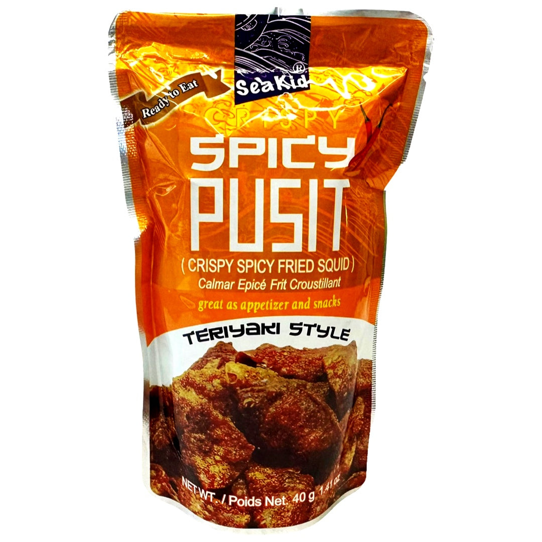 Seakid – Crispy Spicy Pusit – Crispy Spicy Fried Squid – Teriyaki Style – 40 G