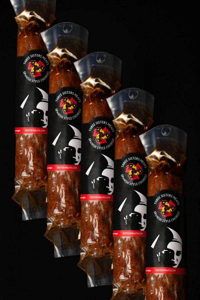Three Sisters Dry Cured Chorizo Links – 12 Pcs x 6 oz case