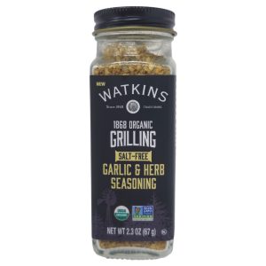 Watkins Salt Free Garlic & Herb Grilling Seasoning – 2.3oz