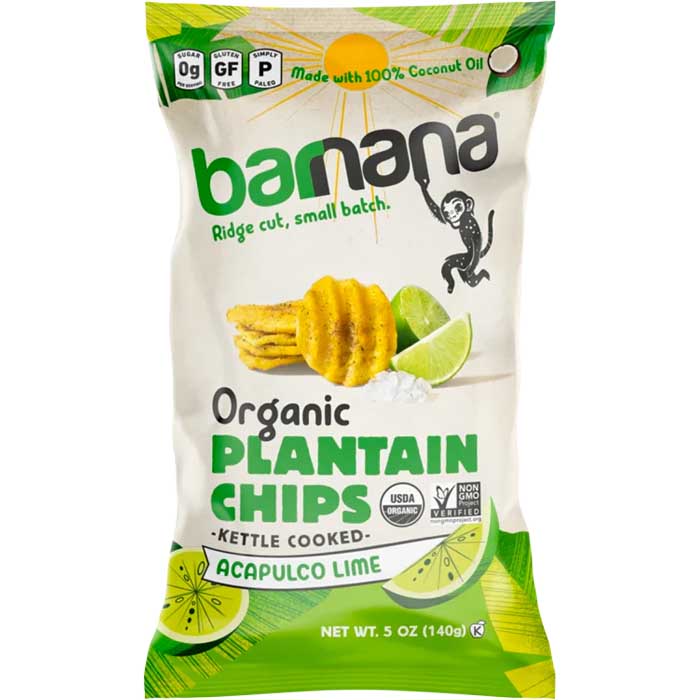 Barnana – Plantain Chips Acapulco Lime, 5oz | Pack of 6