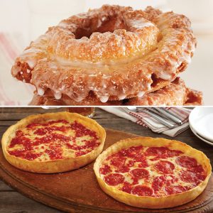 12 Do-Rite Donuts & 2 Lou’s Pizzas