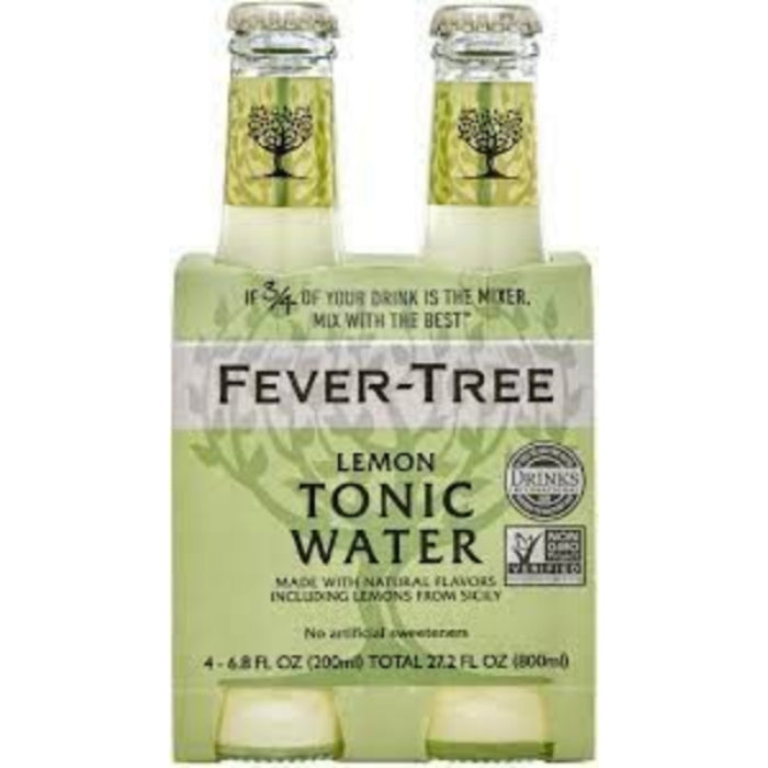 Fever Tree – Lemon Tonic 4 Pack, 27.2 fl oz | Pack of 6