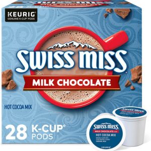 Swiss Miss Milk Chocolate Hot Cocoa Keurig Single Serve K Cup Pods, 28 Count