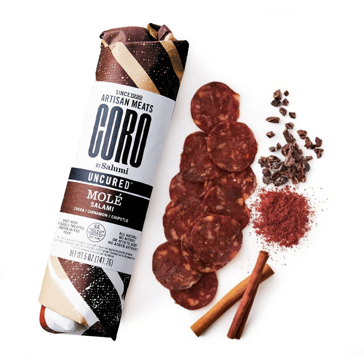 Uncured Molé Salami Piccolo – 6 x 5 oz