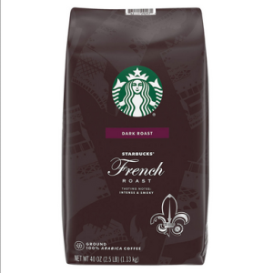 Starbucks French Roast Ground Coffee Beans, 40 oz.