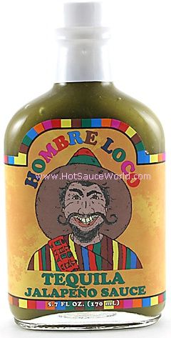 Hombre Loco Tequila Jalapeño Hot Sauce, 5.7oz.