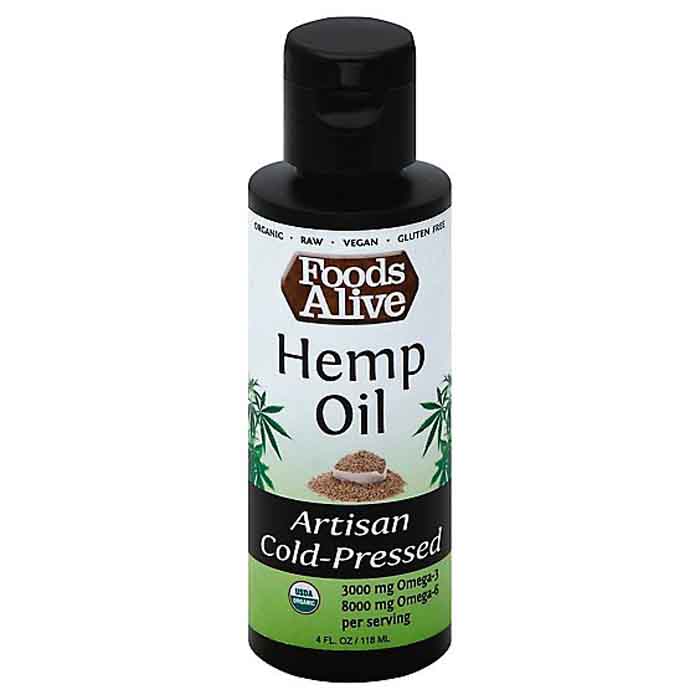 Foods Alive – Oil Hemp Seed Organic, 4oz | Pack of 6