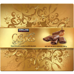 Kirkland Crepes Biscuits with Belgian Milk Chocolate, 20 oz