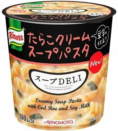 Ajinomoto, Knorr, Soup Deli Series, Instant Soup with Pasta, “Tarako Cream” 45g