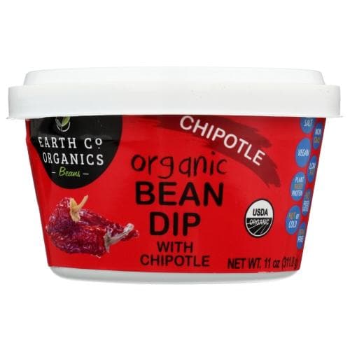 Earth Co. Organics – Bean Dip Bean Chipotle, 11 Oz | Pack of 6