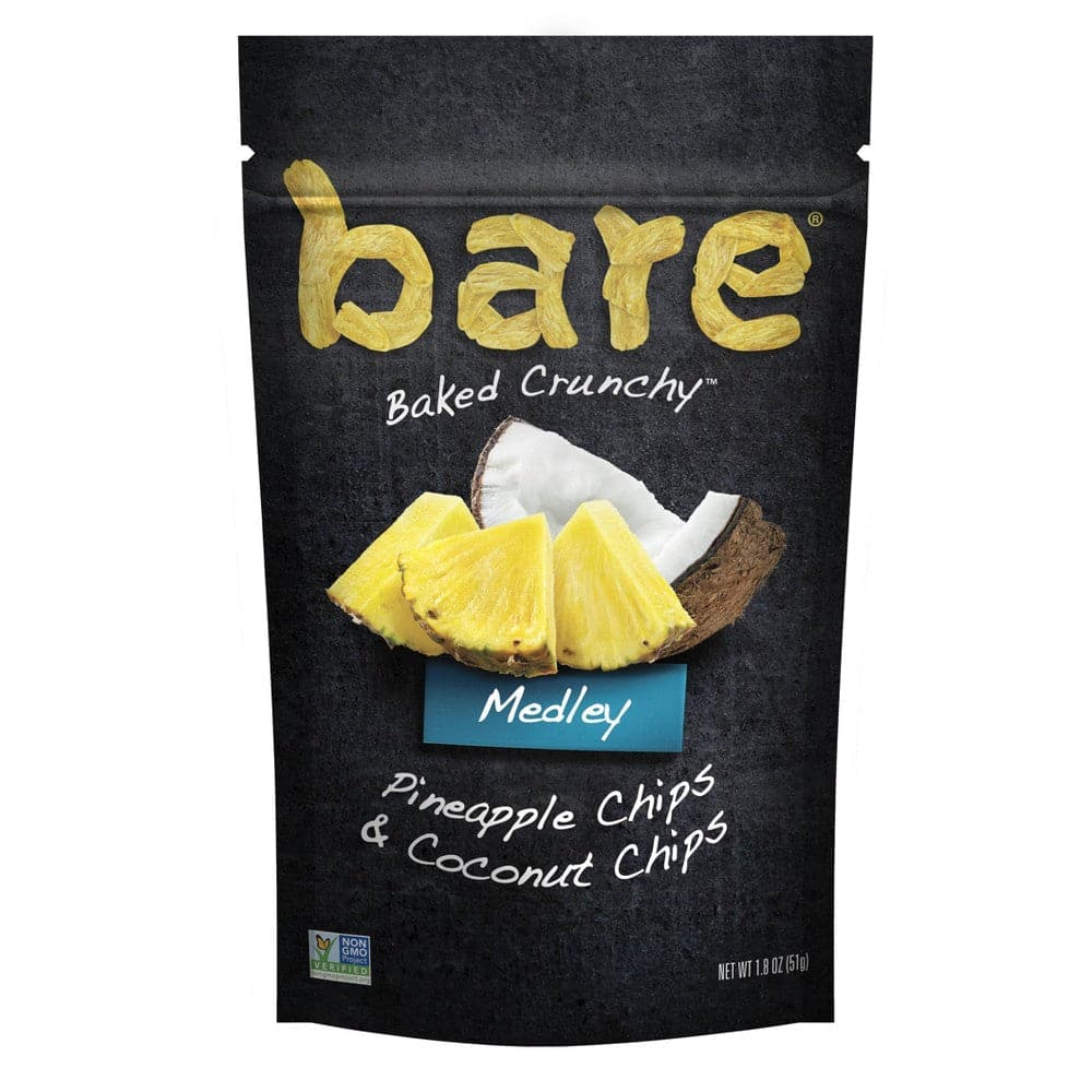 Bare – Baked Crunchy Medleys Pineapple Chips & Coconut Chips, 1.8 Oz –
