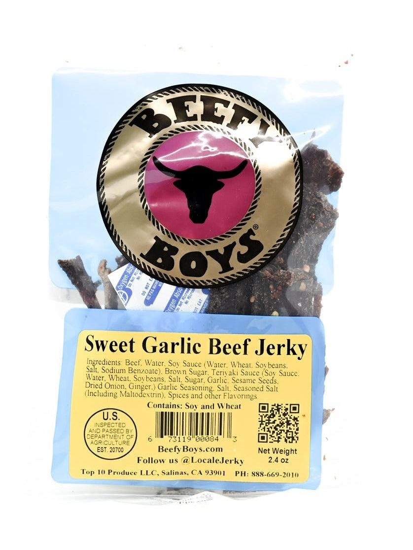 Jerky Sweet Garlic Beef Jerky Beefy Boys 2.4