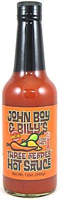 John Boy & Billy’s Extra Hot 3 Pepper Hot Sauce, 5oz.