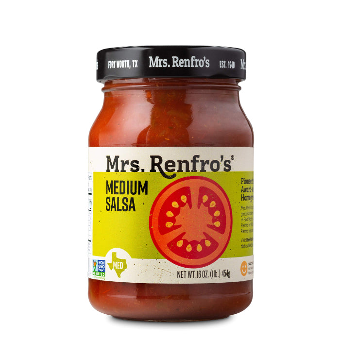 Mrs. Renfro’s Salsa Picante Medium 16 Oz – Pack of 6