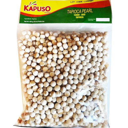 Kapuso – Tapioca Pearl (White) – SAGO – BIG – 16 OZ