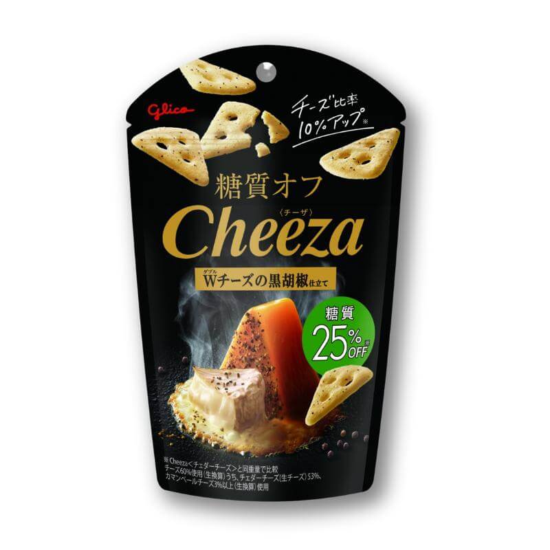 Glico Cheeza Crackers – Double Cheese Black Pepper Cheddar & Camembert