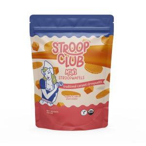 Stroop Club Mini Traditional Caramel Organic and Plant Based Stroopwafels