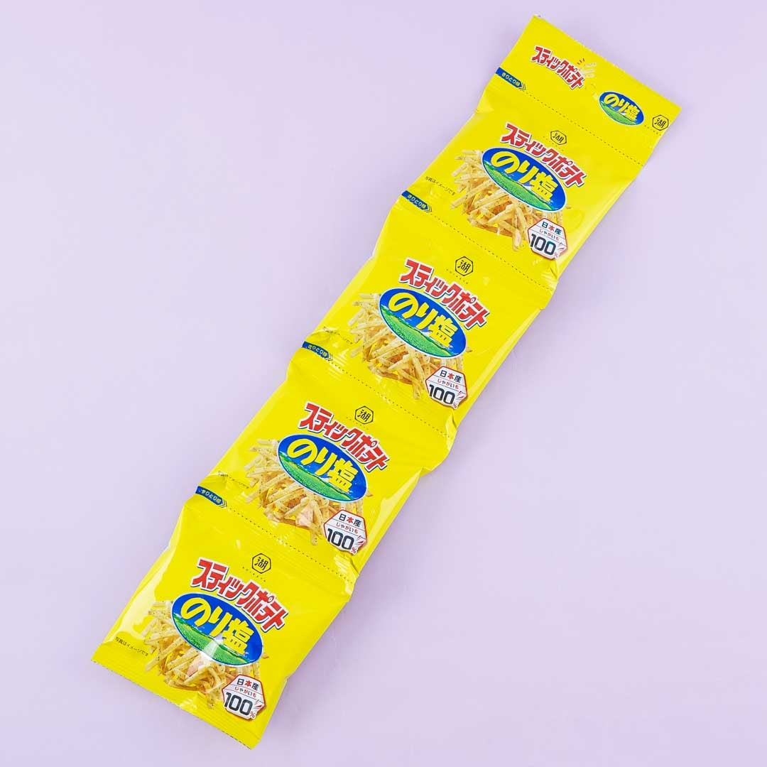 Koikeya Potato Stick Snacks Mini Pack – Nori Salt – 4 pcs