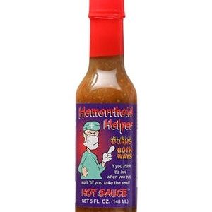 Hot Sauce Hemorrhoid Helper Burns Both Ways 5 oz Heat 7
