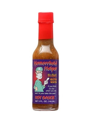 Hot Sauce Hemorrhoid Helper Burns Both Ways 5 oz Heat 7