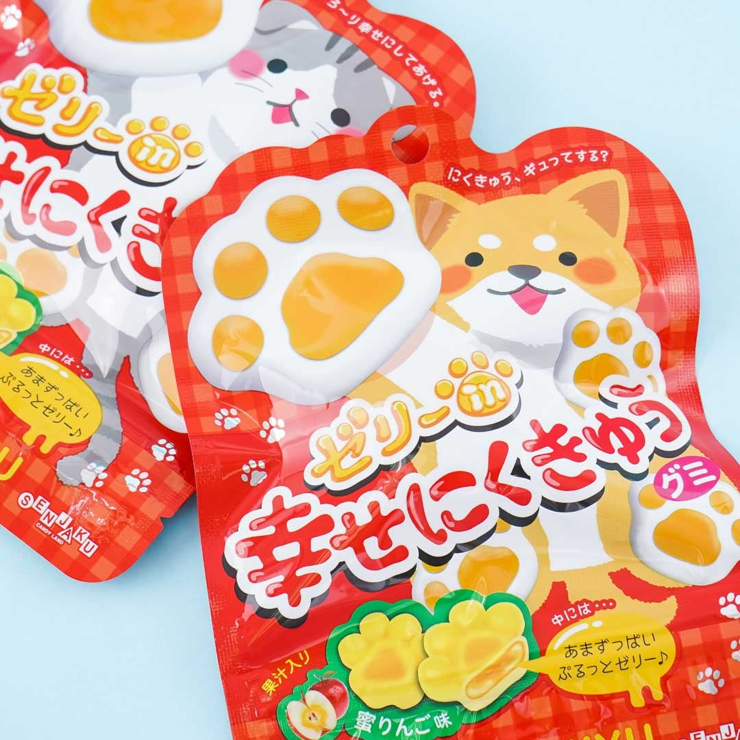 Senjaku Happy Nikukyu Cat Paw Gummy – Honey Apple