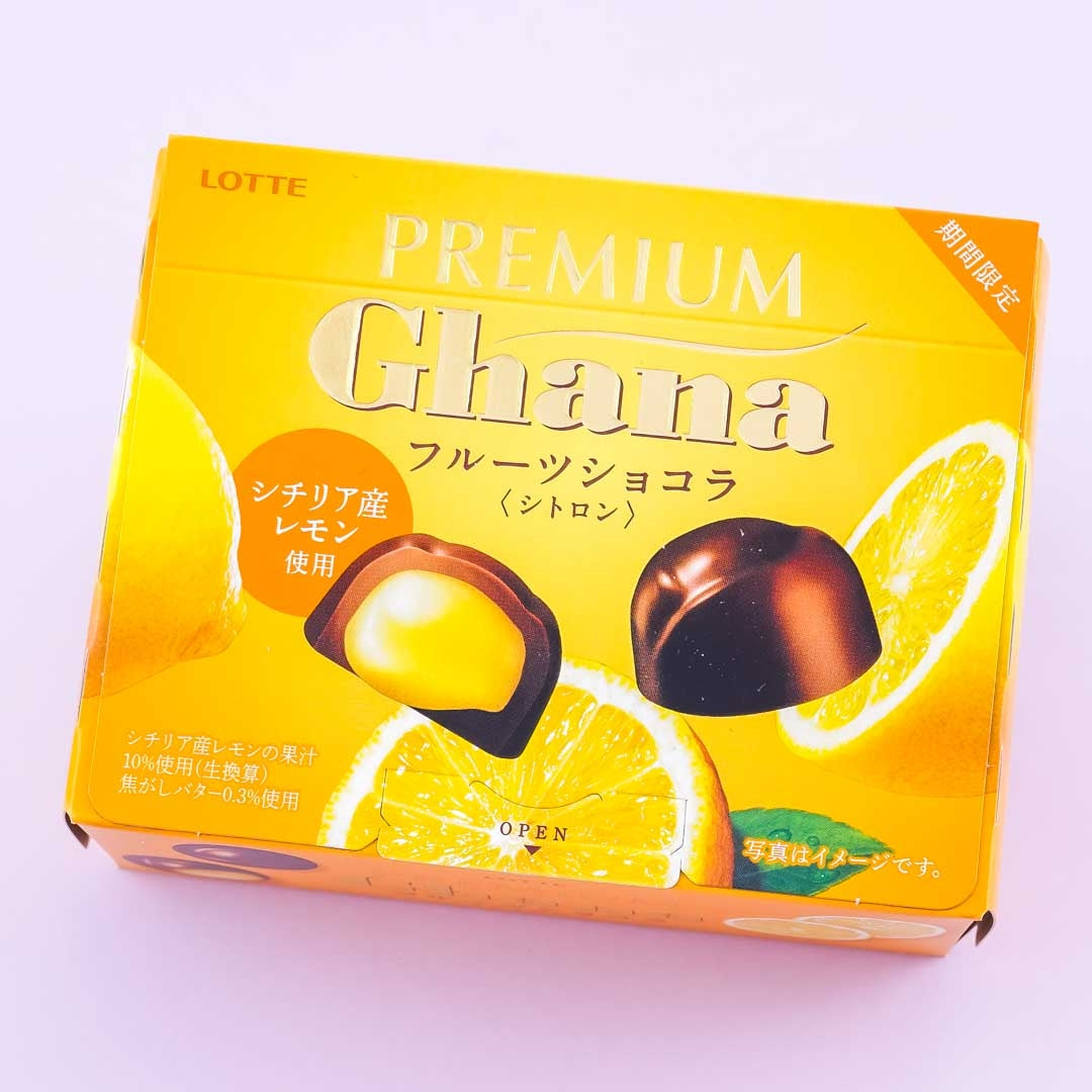 Lotte Premium Ghana Fruit Chocolate – Citron