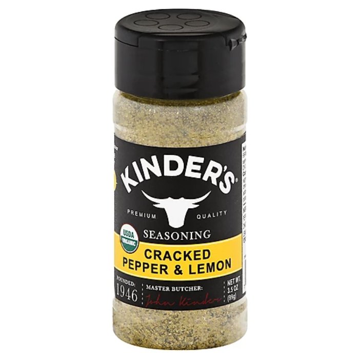 Kinder’s – Rub Pepper Lemon Blend Organic, 3.5 Oz – Pack Of 8