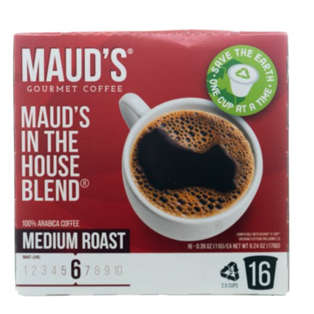 Maud’s – Gourmet Coffee in the House Blend Coffee Pods Medium, 6.24 oz