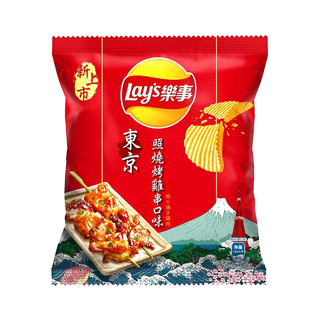 Lays Tokyo Teriyaki Chicken 34g – TAIWAN (Case of 12)