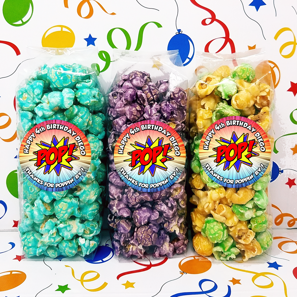 Superhero – Popcorn Party Favor Bags