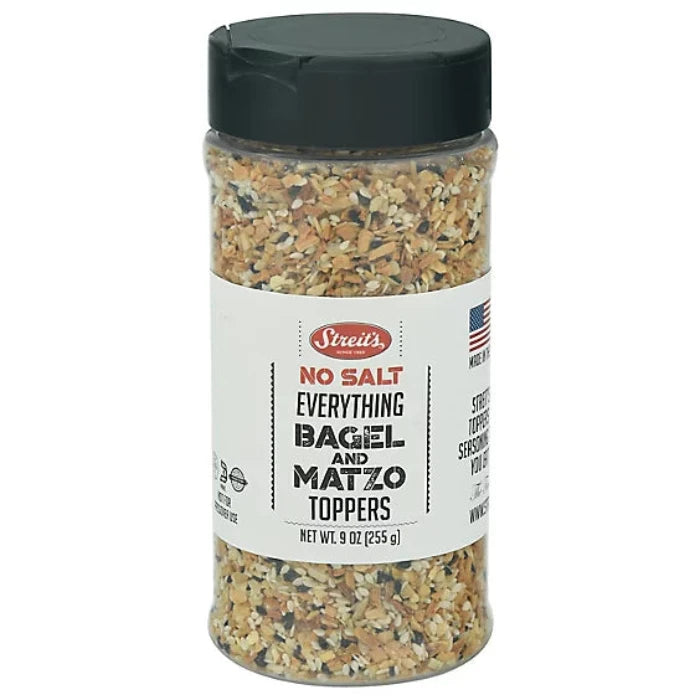 Streits Matzo Topper Everything No Salt 9 Oz – Pack Of 12