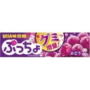 UHA, Puccho, Soft Candy, Grape Flavor, 10 pcs as 1 pack