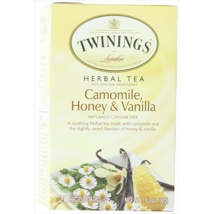 Twinings – Herbal Chamomile with Honey and Vanilla Tea, 20 Bags | Pack