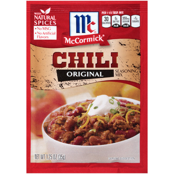 McCormick – Seasoning Chili Mix, 1.25 oz – Pack of 24