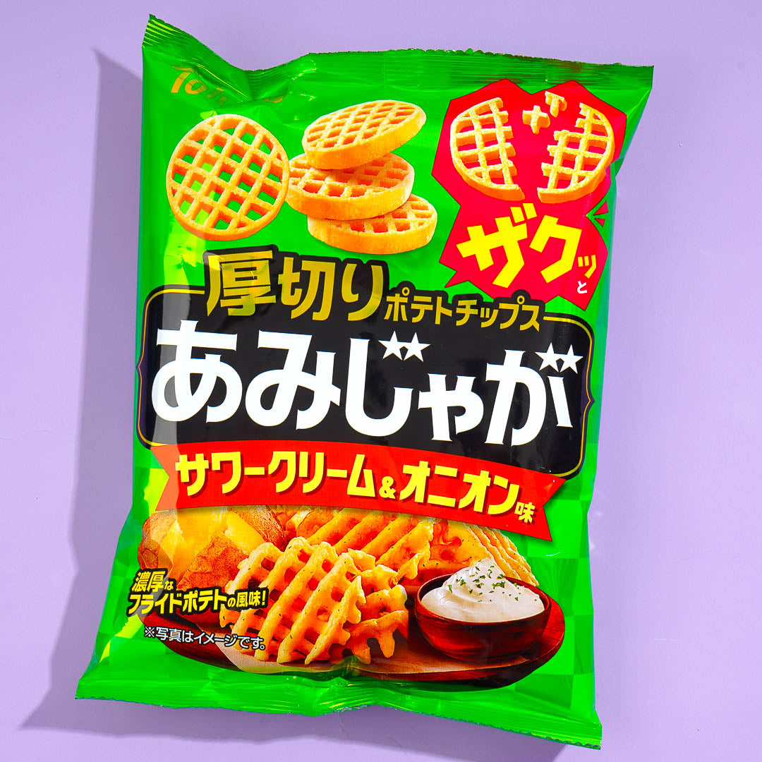Tohato Amijaga Potato Chips – Sour Cream & Onion