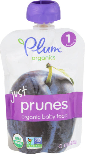 Plum Organics Baby Puree Just Fruit Prune Organic 3.5 Oz – Pack Of 6