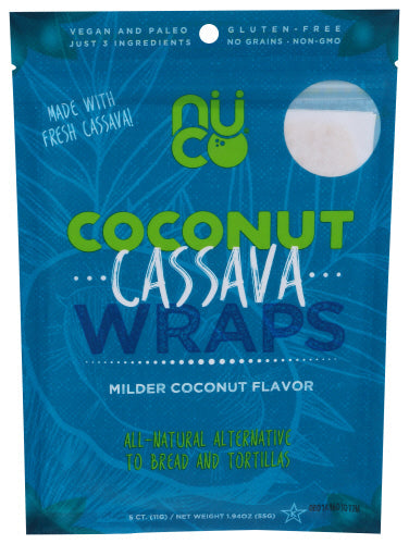Nuco – Wraps Coconut Cassava 1.94 OZ – Pack of 12