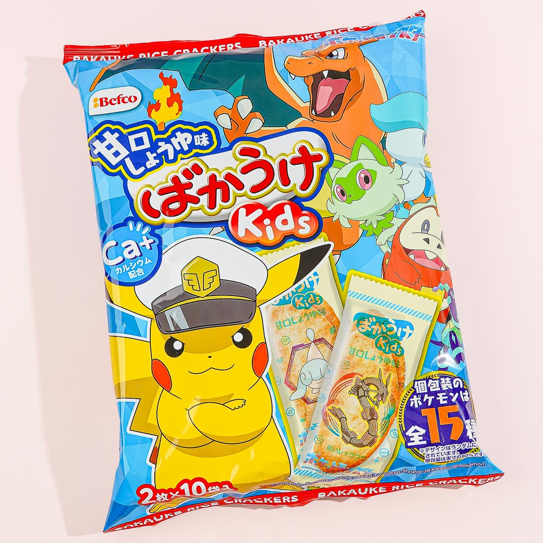 Pokemon Bakauke Kids Rice Crackers – Sweet Soy Sauce