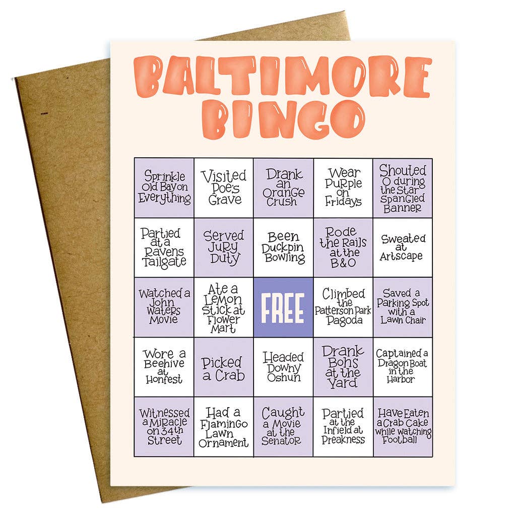 Maggie Moore Studio – Baltimore Bingo Card