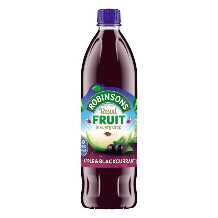 Robinsons – Apple Blackcurrant Squash Juice, 1 L | Pack of 12