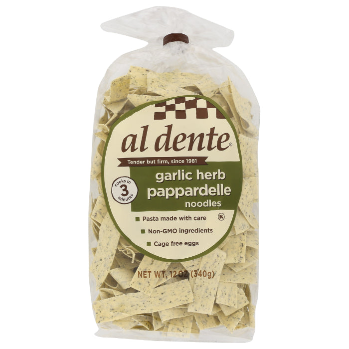 Al Dente – Pappardelle Garlic & Herb Pasta, 12 Oz – Pack of 6
