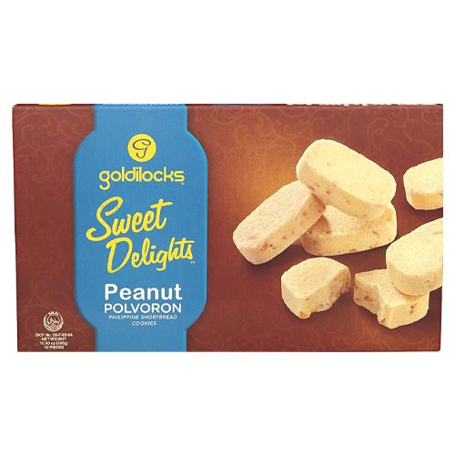 Goldilocks – Sweet Delights – Peanut – Polvoron – Philippine Shortbread Cookies – 12 Pieces – 10.60 OZ