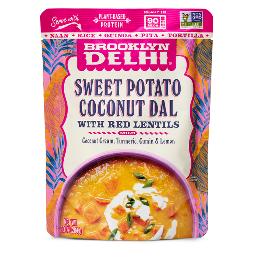 Brooklyn Delhi Sweet Potato Coconut Dal Pouch – 6 pouches case