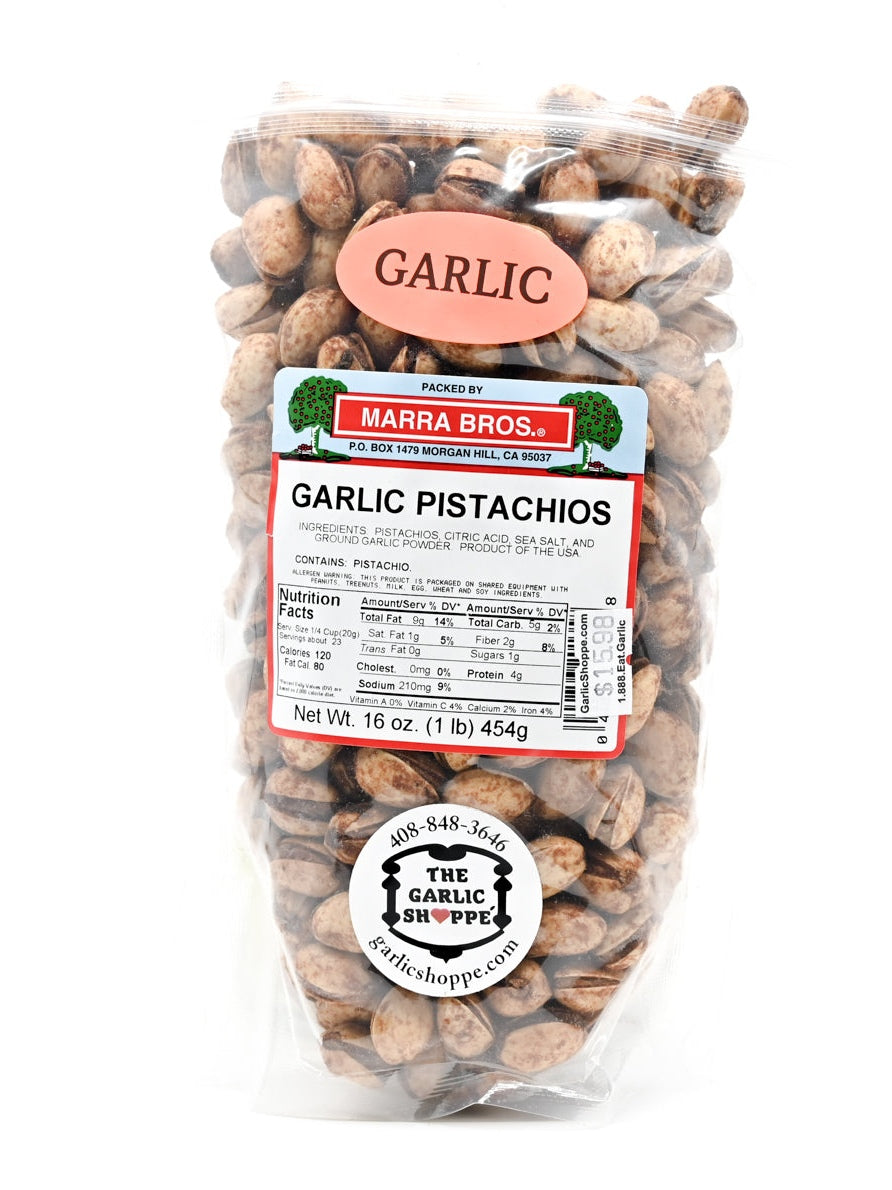 Pistachios Garlic Pistachios Marra Bros Top 10 Seller 1 lb