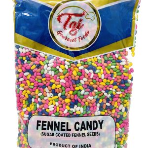 TAJ Fennel Candy, Sugar Coated Fennel Seeds (Saunf)
