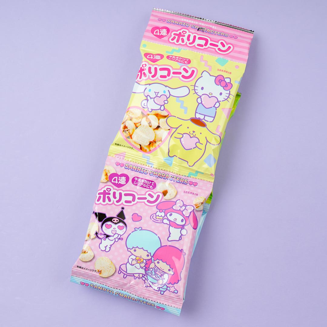 Sanrio Characters Sweet Popcorn Mini Pack Set – 4 pcs