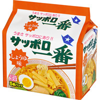Sanyo Syokuhin “Sapporo Ichiban” Soy Sauce Flavor 5 packs in 1 bag, 500g