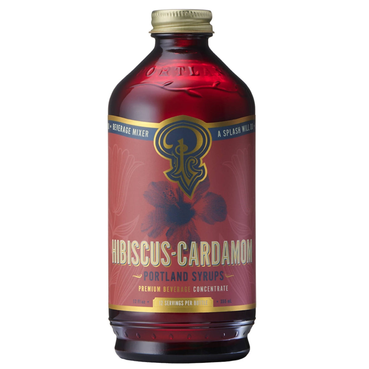 Hibiscus Cardamom Syrup – 6 x 12 oz