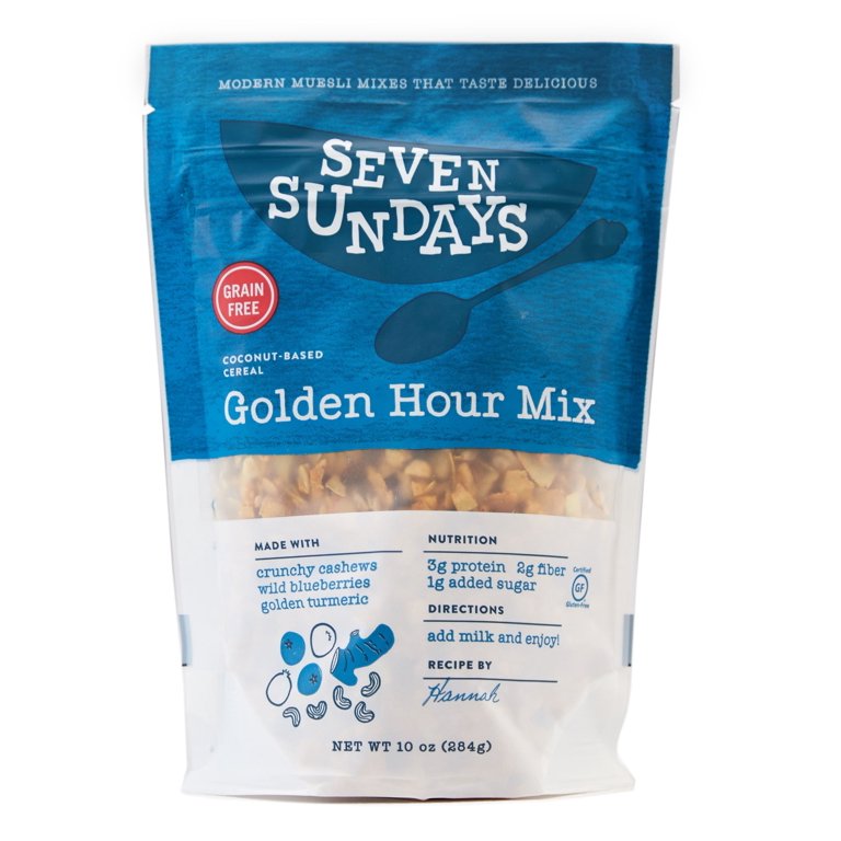 Seven Sundays Muesli Gluten Free Golden Hour Mix, 10 oz | Pack of 6