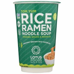 Lotus Foods – Tom Yum Rice Ramen Noodle Soup Cup, 2oz